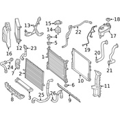 Mercedes Radiator Mount Bracket - Genuine Mercedes 1765000231