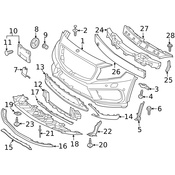 Mercedes Brake Air Duct -  Genuine Mercedes 1765280009