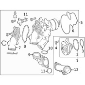 Mercedes Engine Coolant Outlet Flange - Genuine Mercedes 1772000456