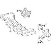 Mercedes Engine Mount Bracket - Genuine Mercedes 1772238000