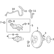 Mercedes Brake Vacuum Hose -  Genuine Mercedes 1774309200