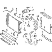 Mercedes Radiator Mount Bracket - Genuine Mercedes 1775003300