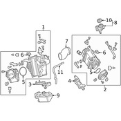 Mercedes Engine Coolant Reservoir - Genuine Mercedes 1775013301