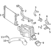 Mercedes Engine Water Pump Bracket - Genuine Mercedes 1776822501