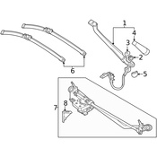 Mercedes Windshield Wiper Arm Cap - Genuine Mercedes 177824000064