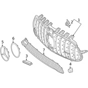 Mercedes Grille - Genuine Mercedes 1778801103