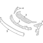 Mercedes Radiator Support Access Cover - Genuine Mercedes 1778851300