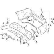 Mercedes Bumper Trim - Genuine Mercedes 1778852701