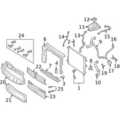 Mercedes Radiator Support Air Duct - Genuine Mercedes 177885470064