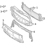 Mercedes Radiator Support Baffle - Genuine Mercedes 1778855600