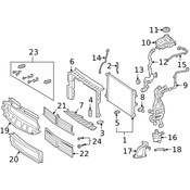 Mercedes Radiator Support Air Duct - Genuine Mercedes 1778856402