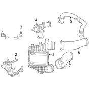 Mercedes Intercooler Bracket - Genuine Mercedes 1780900741