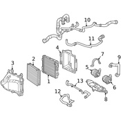 Mercedes Radiator Support Air Duct - Genuine Mercedes 1905050130