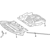 Mercedes Radiator Support Splash Shield - Genuine Mercedes 1905240630