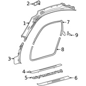 Mercedes Door Seal - Genuine Mercedes 19069704519B00