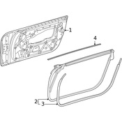 Mercedes Door Seal - Genuine Mercedes 1907271700
