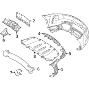 Mercedes Bumper Splash Shield - Genuine Mercedes 1908852300