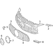 Mercedes Grille - Genuine Mercedes 1908855002