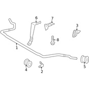 Mercedes Suspension Stabilizer Bar - Genuine Mercedes 2023235065