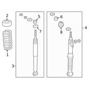 Mercedes Coil Spring - Genuine Mercedes 2023242104