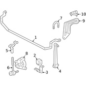 Mercedes Suspension Stabilizer Bar - Genuine Mercedes 2023260965