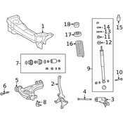 Mercedes Suspension Control Arm Bolt -  Genuine Mercedes 2023330571