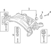 Mercedes Suspension Subframe Crossmember -  Genuine Mercedes 2023506708
