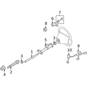 Mercedes Steering Shaft - Genuine Mercedes 2024600109