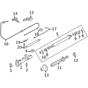 Mercedes Steering Shaft - Genuine Mercedes 2024601009