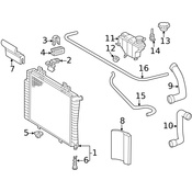 Mercedes Radiator Insulator - Genuine Mercedes 2025041112
