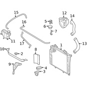 Mercedes Radiator Support Air Deflector - Genuine Mercedes 2025050288