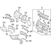 Mercedes Steering Column Bracket - Genuine Mercedes 2026250031