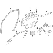 Mercedes Door Seal - Genuine Mercedes 20269707519B00