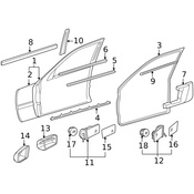Mercedes Door Seal - Genuine Mercedes 2027201078