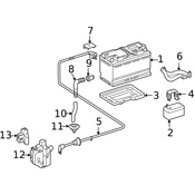 Mercedes Battery Vent Tube Grommet - Genuine Mercedes 2029973281