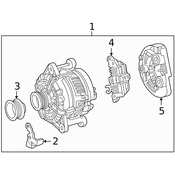 Mercedes Alternator Bracket - Genuine Mercedes 2032770340