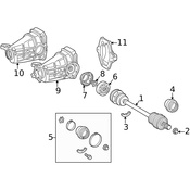 Mercedes Differential Cover - Genuine Mercedes 2033500136
