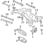 Mercedes Suspension Subframe Crossmember -  Genuine Mercedes 2033505708