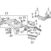 Mercedes Suspension Subframe Crossmember -  Genuine Mercedes 2033505808