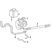 Mercedes Power Steering Cooler - Genuine Mercedes 2034602624