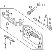 Mercedes Steering Shaft Universal Joint - Genuine Mercedes 2034620278