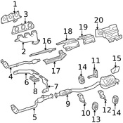 Mercedes Catalytic Converter Bracket - Genuine Mercedes 2034926241