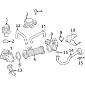 Mercedes Catalytic Converter Bracket - Genuine Mercedes 2034927141