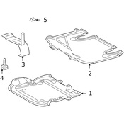 Mercedes Radiator Support Splash Shield Bracket - Genuine Mercedes 2035240040
