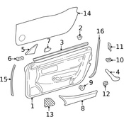 Mercedes Door Emblem - Genuine Mercedes 20381770209051