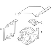 Mercedes HVAC Blower Motor Assembly - Genuine Mercedes 2038300008