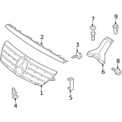Mercedes Grille - Genuine Mercedes 20388010837246