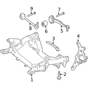Mercedes Suspension Control Arm -  Genuine Mercedes 2043306511