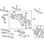 Mercedes Suspension Knuckle - Genuine Mercedes 2043500441