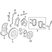 Mercedes Brake Hydraulic Hose -  Genuine Mercedes 204420094864